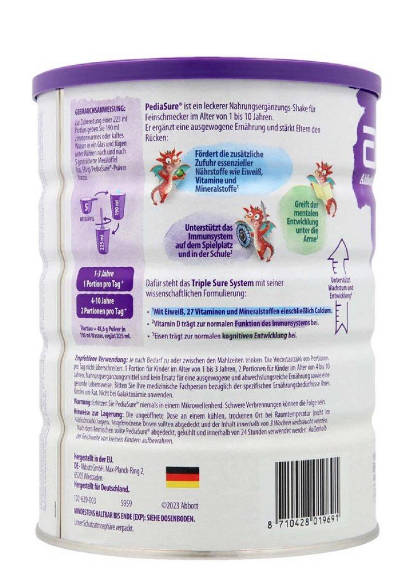 PEDIASURE VANILLE 400g