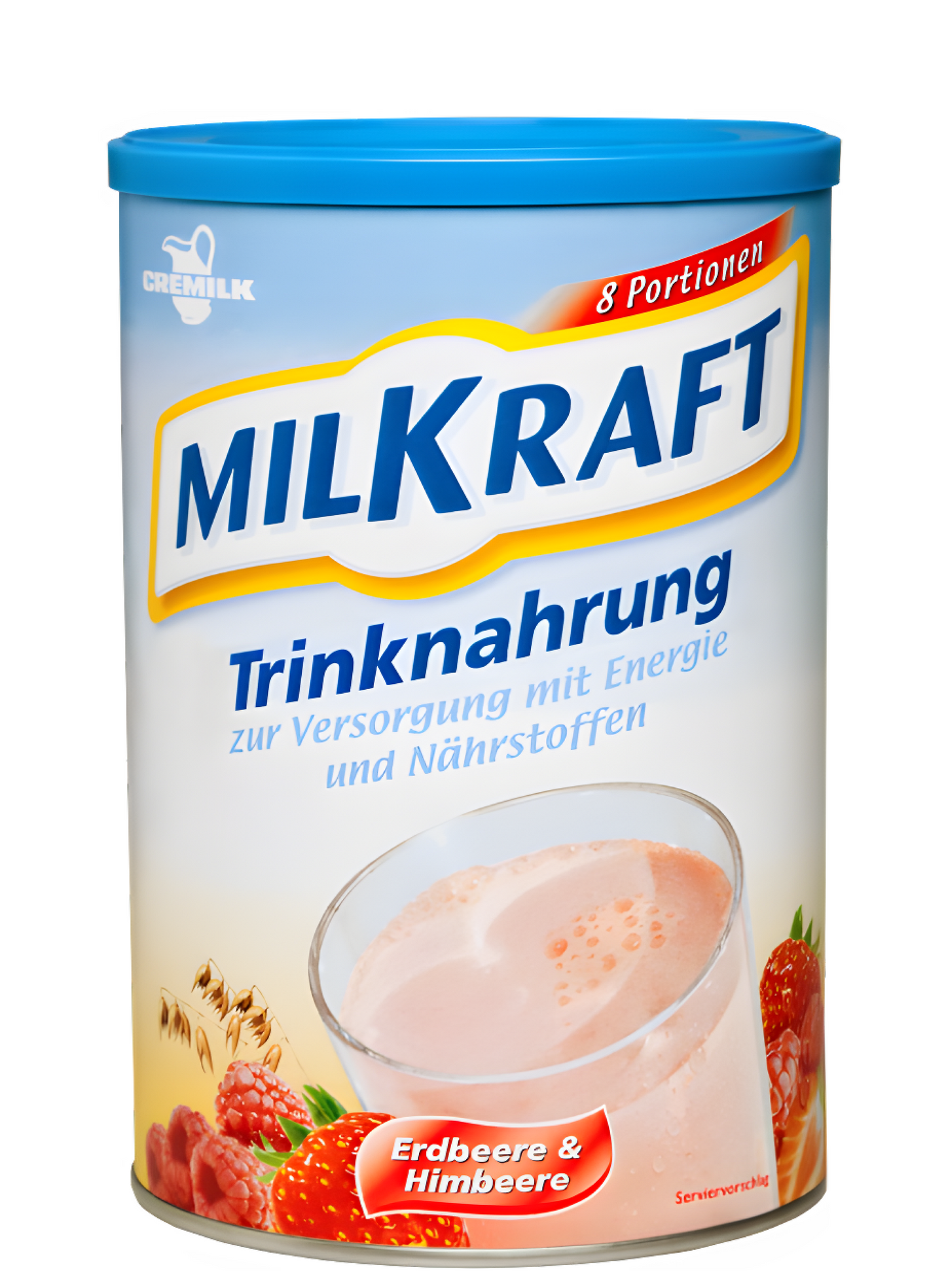 MILKRAFT® Trinknahrung Erdbeere-Himbeere 6x480g