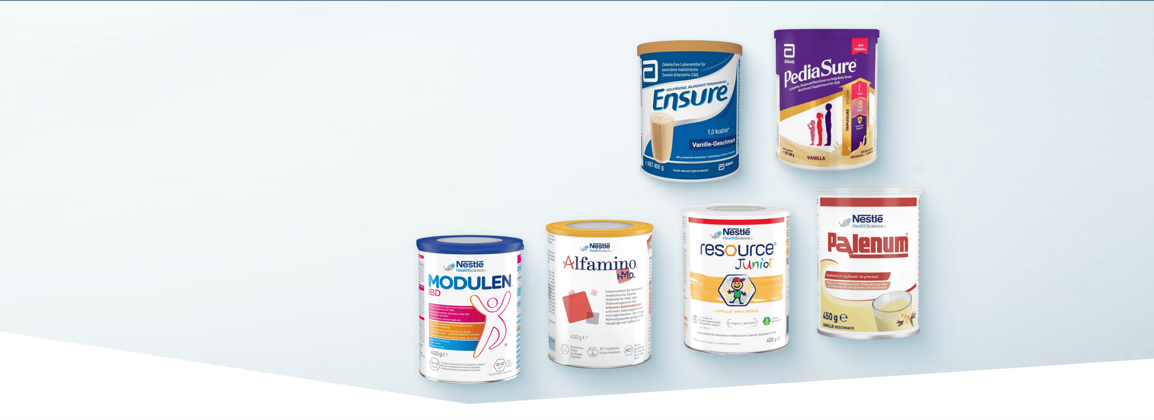 Nutrismed offizieller Distributor von Medizintechnik und Lebensmitteln höchster Qualität für medizinische Zwecke von Markenherstellern